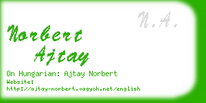 norbert ajtay business card